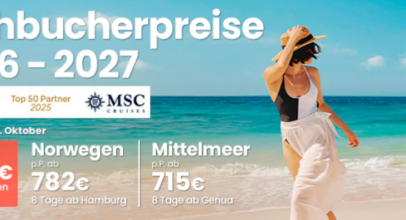 LOGITRAVEL – Urlaub, Reisen, Flüge, Hotels, Kreuzfahrten – bis zu 200€ Rabatt Bordguthaben + bis 30% Winterrabatt!