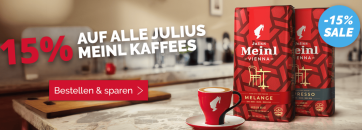 FROG.coffee – 15% Rabatt auf alle Julius Meinl Kaffees!