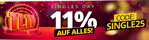SportSpar – Singles Day – 11% Rabatt auf ALLES!