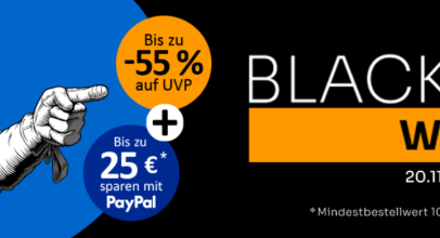 BLACK DEALS WEEK bei Computeruniverse – bis zu 55% Rabatt + bis 25€ sparen mit PayPal!
