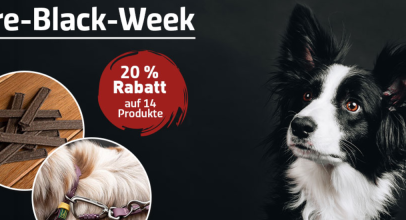 alsa-Hundewelt – PRE BLACK WEEK – 20% Rabatt auf 14 Produkte!