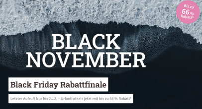 DERTOUR – BLACK NOVEMBER – Reiseangebote, Frühbucher, Lastminute & Aktuelles – bis 66% Rabatt!