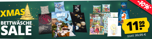 XMAS BETTWÄSCHE SALE bei SportSpar.de – mit 70% Rabatt!