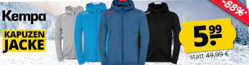 Sportspar.de – Kempa Player Herren Kapuzen Jacke mit 88% Rabatt!