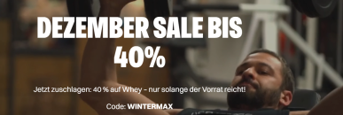 Bodylab24 – Dezember Sale – bis 40% Rabatt auf Whey ausgewählte Produkte!