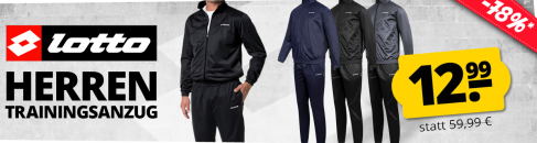 SportSpar – LOTTO Herren Trainingsanzug  – mit  78% Rabatt!