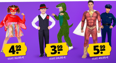 SportSpar – amscan Kostüme Crazy Sale – bis 90% Rabatt!