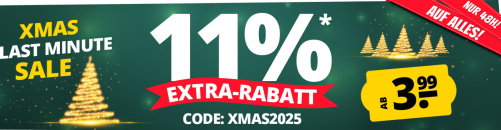 SportSpar – XMAS – LAST MINUTE SALE – 11% Extra-Rabatt auf ALLES!