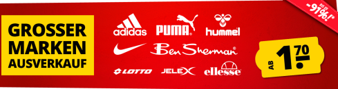 SportSpar – GROSSER MARKEN AUSVERKAUF – bis 91% Rabatt!
