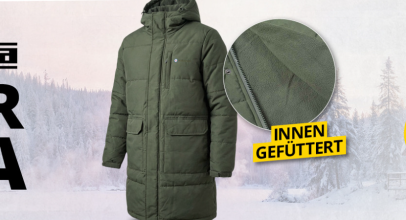 SportSpar – Lambretta Herren gefütterter Winter Parka mit 77% Rabatt!