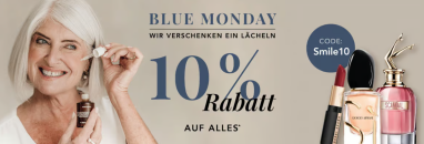 Parfümerie Pieper – Blue Monday – 10% Rabatt auf Alles!