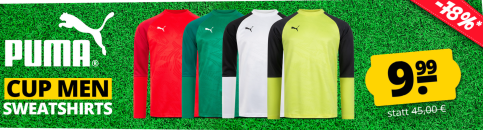 SportSpar – PUMA CUP MEN Sweatshirts mit 78% Rabatt!