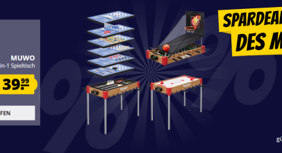 SportSpar – MUWO “Masterplay” 12-in-1 Multigame Spieletisch für 39,99€!