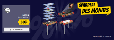 SportSpar – MUWO “Masterplay” 12-in-1 Multigame Spieletisch für 39,99€!