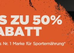 MyProtein – Blitz-Deal – bis 50% Rabatt + 10% EXTRA auf Vitamine + 5% EXTRA auf alle Bestellungen!
