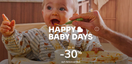 Vertbaudet – HAPPY BABY DAYS – bis 30% Rabatt auf Aktionsartikel!
