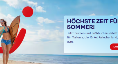 TUI REISEN – Aktion – bis 300€ Sofortrabatt + Bis zu 40% Frühbucherrabatt !