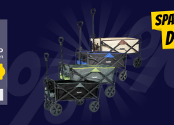 Spardeal des Monats bei SportSpar – MUWO faltbarer Bollerwagen 100 L, max. 110 kg für 44,44€!