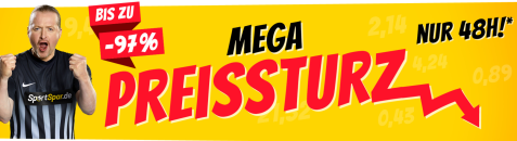 MEGA PREISSTURZ bei SportSpar.de – bis zu 97% Rabatt!