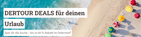 DERTOUR – Oster Angebote – bis zu 60% Rabatt!