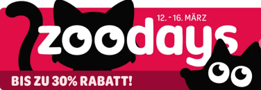 Zooplus – ZOODAYS – bis zu 30% Rabatt!