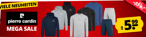 Pierre Cardin MEGA SALE bei SportSpar – bis 83% Rabatt!