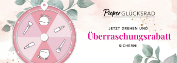 Glücksrad-Rabatt von bis zu 15% auf Alles bei Parfümerie Pieper!