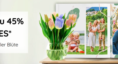 myphotobook – bis 45% Frühlings-Rabatt auf Alles!