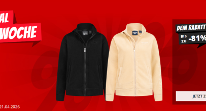 Spardeal der Woche bei SportSpar – Reebok Polar Fleece Damen Jacke – verschiedene Farben – bis zu 81% Rabatt!