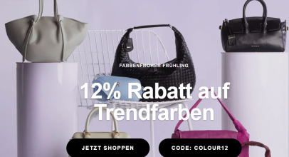 Taschenkaufhaus – 12% Rabatt auf Trendfarben!