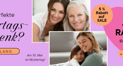 Parfuemerie – MUTTERTAG – 40% Rabatt + 5% Extra Rabatt auf Sale!