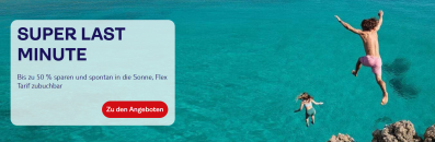 TUI – SUPER LAST MINUTE DEALS – Spare bis zu 50% Rabatt!