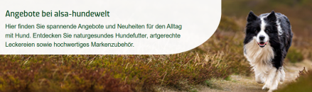 alsa-Hundewelt – Angebote im April – bis 18% Rabatt + versandkostenfrei!
