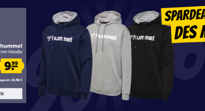 Spardeal des Monats bei SportSpar – hummel hmlMOVER Cotton Hoodie Herren Kapuzen Sweatshirt mit 71% Rabatt!