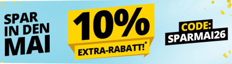 SportSpar – Spare in den Mai – 10% Extra-Rabatt auf ausgewählte Artikel!