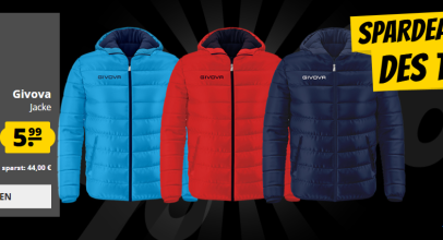 Spardeal des Tages bei SportSpar.de – Givova Olanda Jacke mit 88% Rabatt!