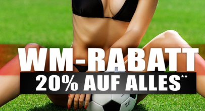 SinEros Erotikshop – WM-RABATT – 20% Rabatt auf Alles!