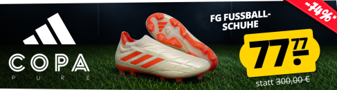 SportSpar.de – adidas Copa Pure+ FG Unisex Fußballschuhe – mit 74% Rabatt!