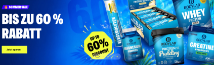 SOMMER-SALE bei BODYLAB24 – bis zu 60% Rabatt auf Produkte!