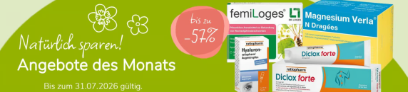 Aliva Apotheke – Angebote des Monats – bis zu 57% Rabatt!