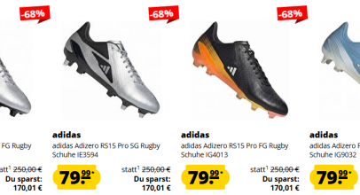 SportSpar – WM DEAL – Fussball-Schuhe Ausverkauf  – bis 74% Rabatt!