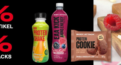 Body Attack – POWERWEEK – 20% auf BODY ATTACK + 25% auf SNACKS!