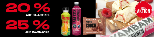 Body Attack – POWERWEEK – 20% auf BODY ATTACK + 25% auf SNACKS!