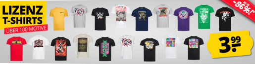 Lizenz T-Shirts Sale bei SportSpar.de – bis 86% Rabatt!