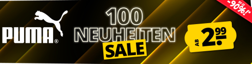 PUMA 100 Neuheiten SALE bei SportSpar.de – bis zu 90% Rabatt!