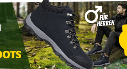 SportSpar – URBAN TERRITORY Black Lace Hiker Boot Herren Walking Schuhe mit 70% Rabatt!