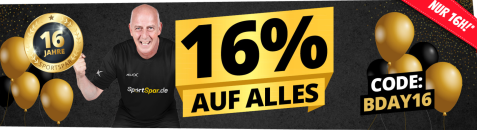 SportSpar – 16% Rabatt auf Alles!