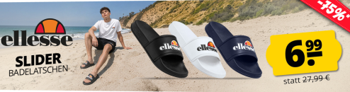 SportSpar –  ellesse Slider Badelatschen mit 75% Rabatt!