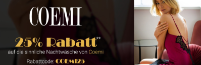 SinEros Erotikshop – 25% Rabatt auf Nachtwäsche Coemi!
