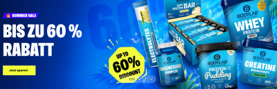 SOMMER-SALE bei BODYLAB24 – bis zu 60% Rabatt auf ausgewählte Produkte!